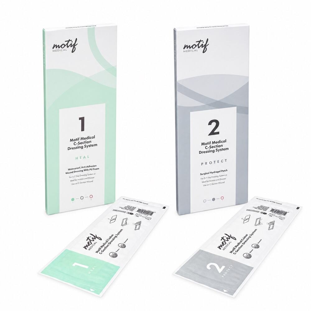 Postpartum C Section Dressing Bundle Step 1 Heal Step 2 Protect 3 Boxes
